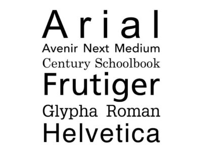 Recommended fonts