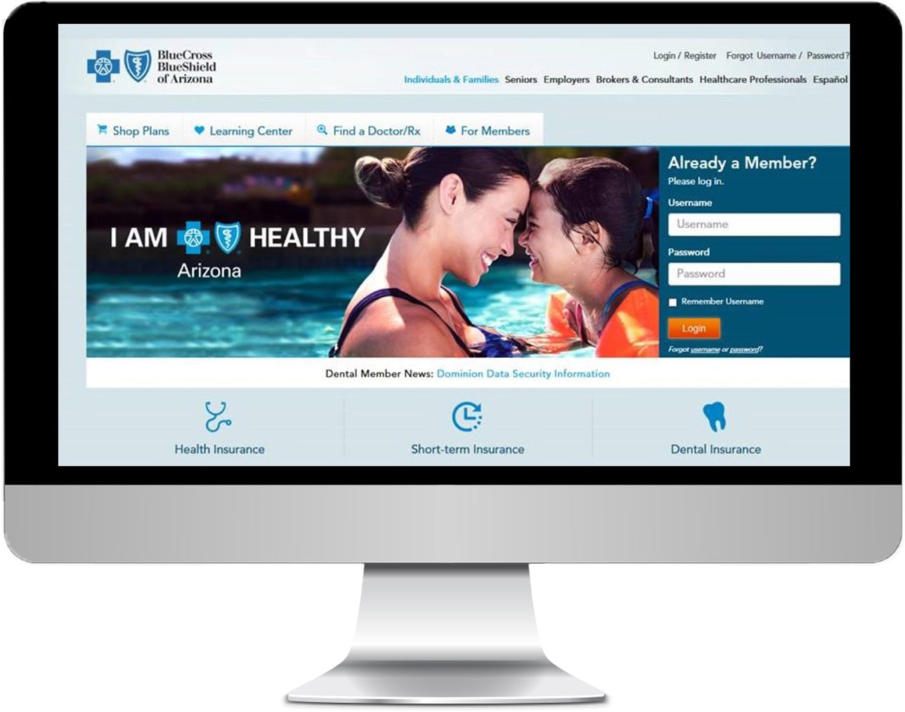 BlueCross BlueShield Website